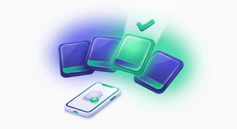 Схема работы встроенной eSIM-карты в смартфоне